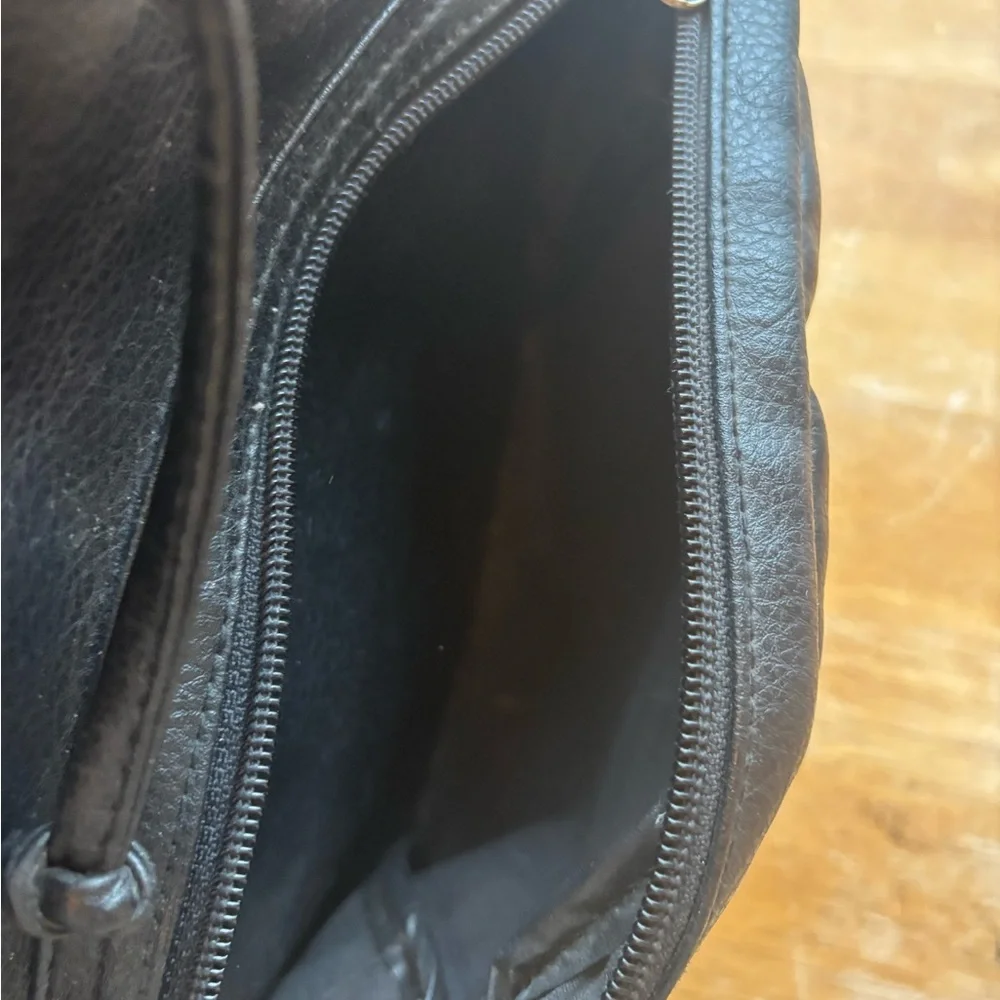 Unlisted by Kenneth Cole Black Leather Backpack